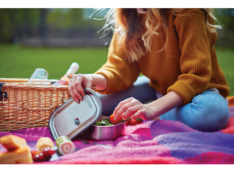 Black+Blum Stainless Steel Lunch Box groß Werbeartikel