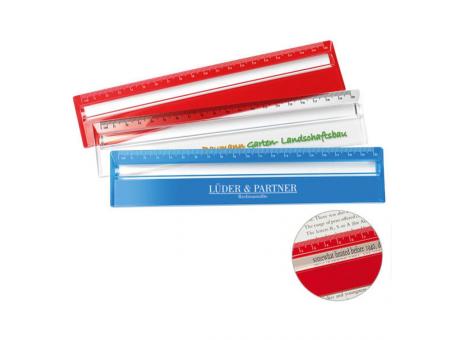 Lineal mit Zeilenlupe Werbeartikel
