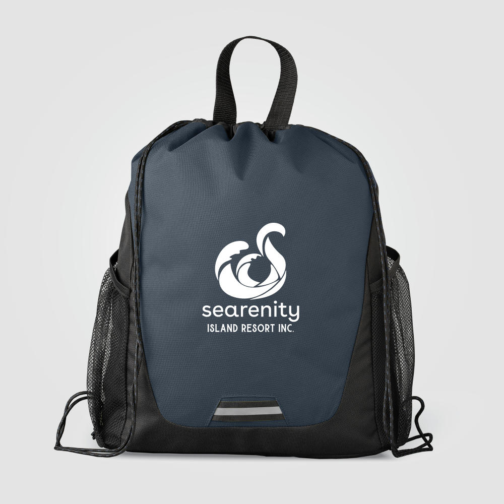 Jotun Rucksack aus recyceltem Polyester mit Seitentaschen und Kordelzug - 10 L Werbeartikel