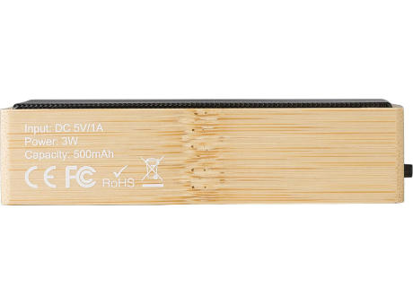 Drahtloser Bamboo-Lautsprecher Fox Werbeartikel