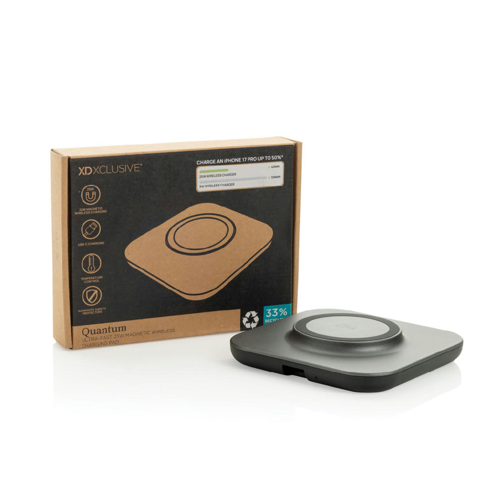 Quantum Ultra-Fast 25W magnetisches Wireless-Charging-Pad Werbeartikel