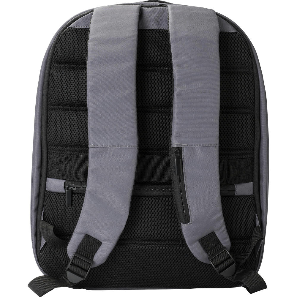 rPET-Polyester (300D) Anti-Diebstahl-Laptop-Rucksack Calliope Werbeartikel