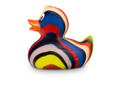 Werbeente Lenny Längsstreifen, ca. 8 cm Werbeartikel
