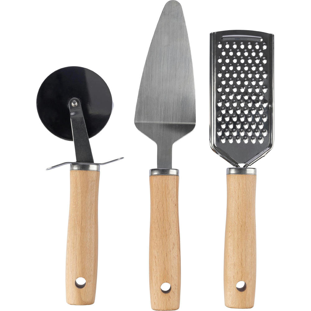 Product image Küchenwerkzeugset aus Metall und Holz Sylvan Werbeartikel