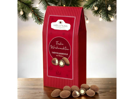 Product image Maxi Faltschachtel - Weihnachts Edition - Trüffelmandeln mit Kakao Werbeartikel