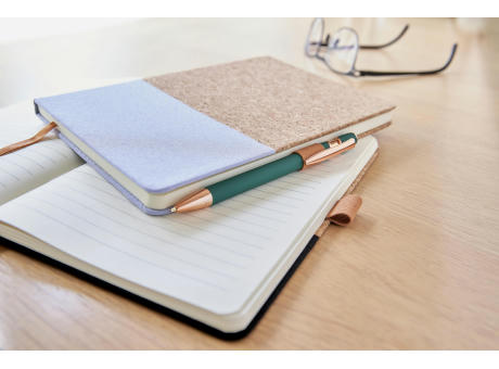 Notizbuch Trevor aus Kork und Baumwolle Werbeartikel