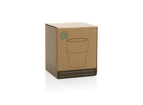 Clark Doppelwandige RCS Kaffeetasse 300ml bedrucken