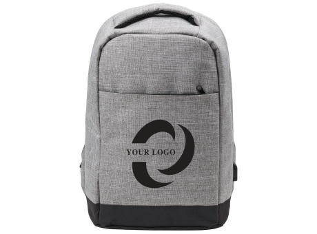 Diebstahlsicherer Rucksack aus Polyester Cruz bedrucken