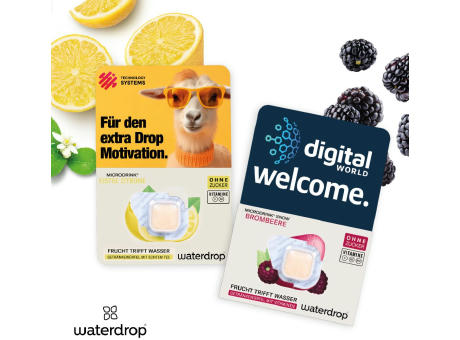 Werbekarte waterdrop® Werbeartikel