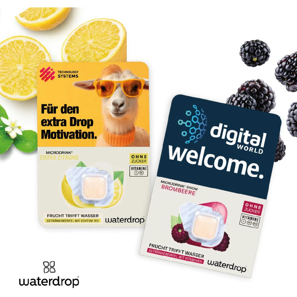 Product image Werbekarte waterdrop® Werbeartikel