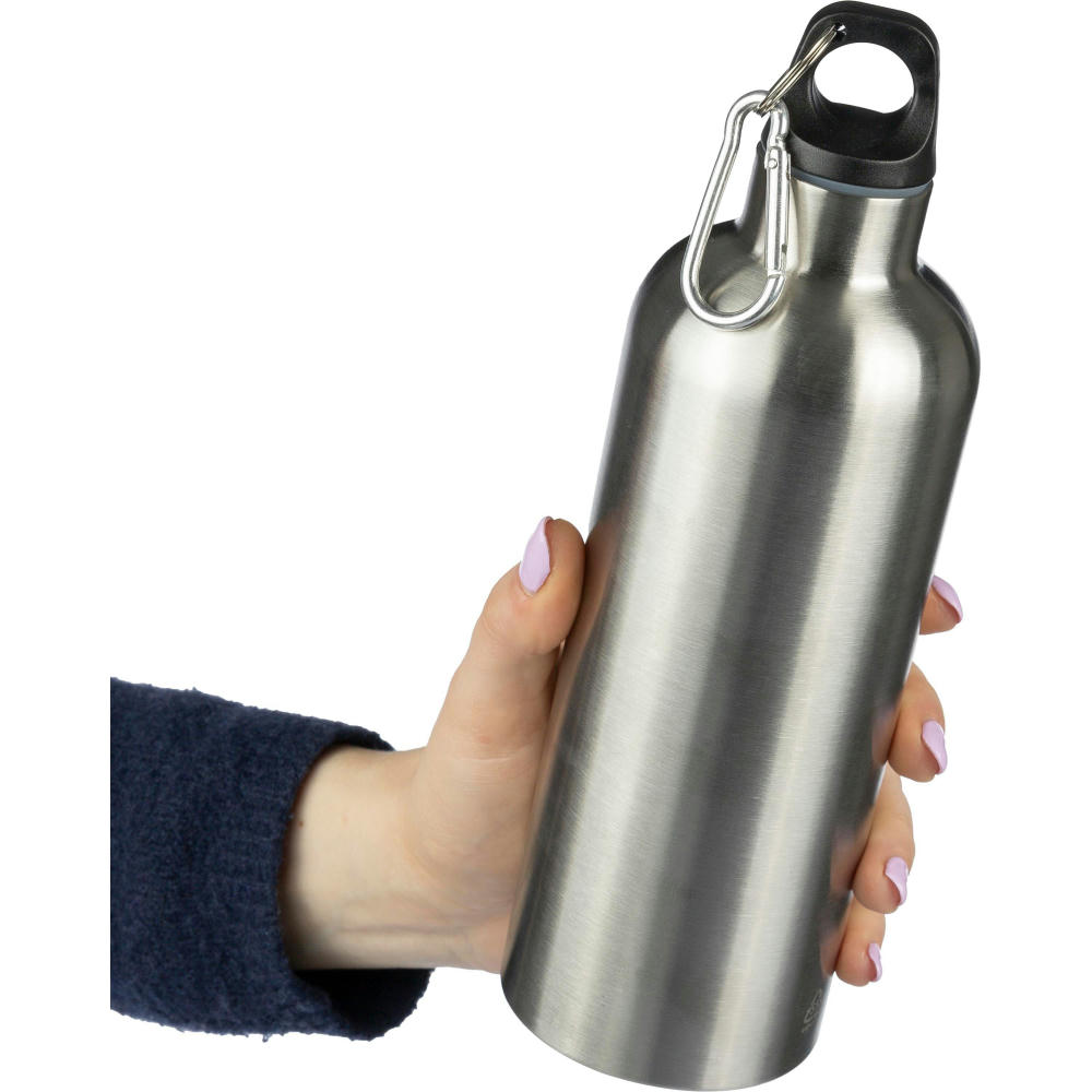 Recycelte einwandige Edelstahlflasche (750 ml) Emeric Werbeartikel