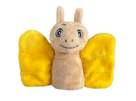 rPET PLÜSCH FINGERPUPPE SCHMETTERLING Werbeartikel
