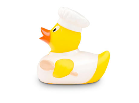 Werbeente Bruno Bratpfanne Weiß Werbeartikel