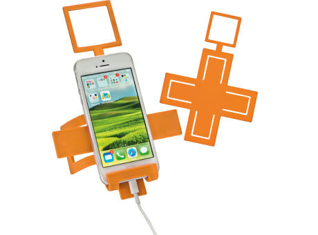 Biegsamer Handyhalter mit Silikonüberzug Werbeartikel