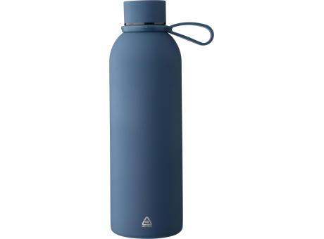 Doppelwandige Trinkflasche aus recyceltem Edelstahl (500 ml) Sena Werbeartikel