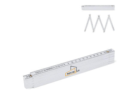 Product image Kalibrierter faltbarer Zollstock 2m Werbeartikel