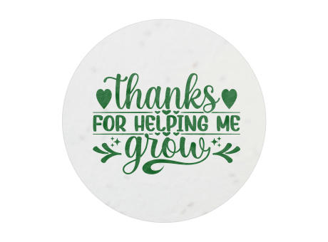 Round Coaster Flower Seed Paper 200 gr Werbeartikel