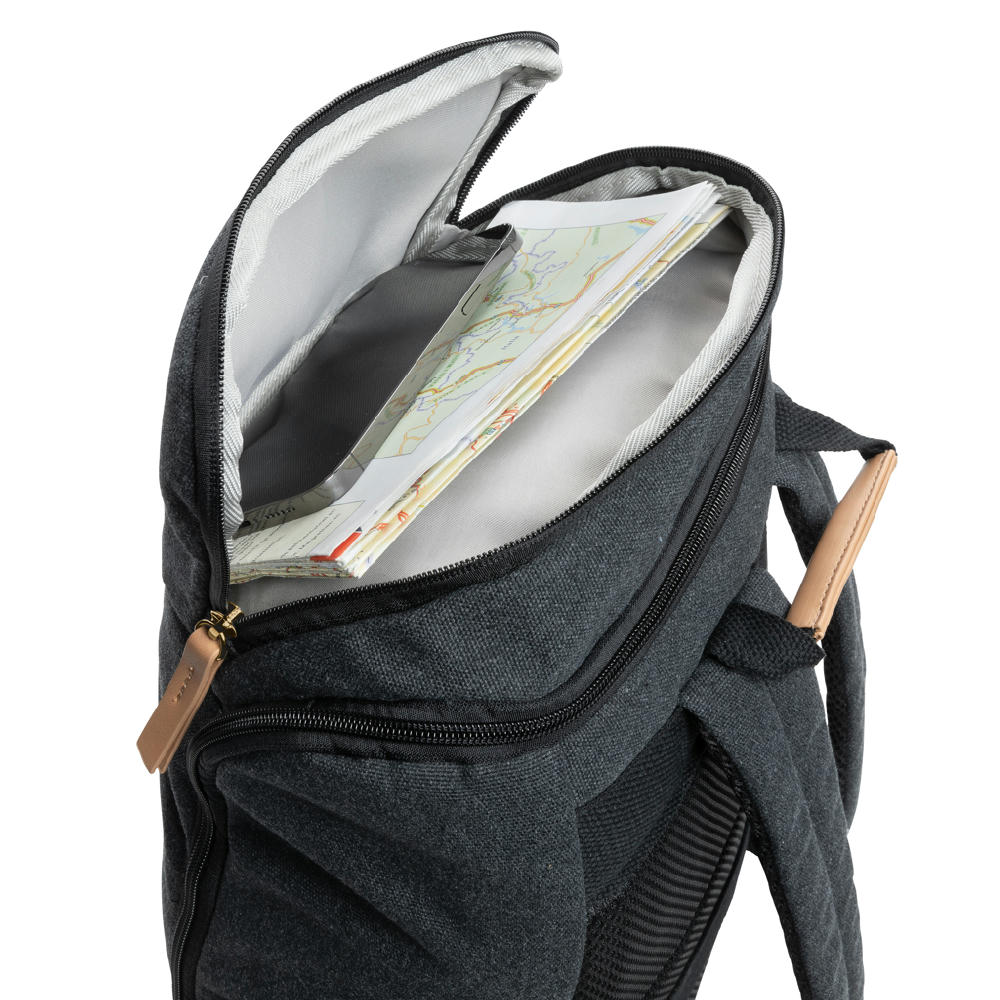 Impact AWARE™ 16 oz. r recyceltem canvas 15" Laptop-Rucksack Werbeartikel