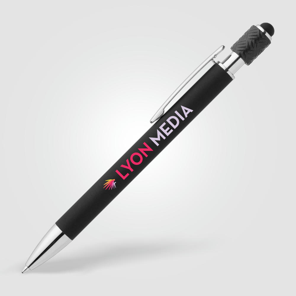 Product image Wave Spinner Kugelschreiber aus Aluminium - m/Stylus Werbeartikel