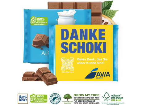 RITTER SPORT MIT WERBEBANDEROLE Werbeartikel