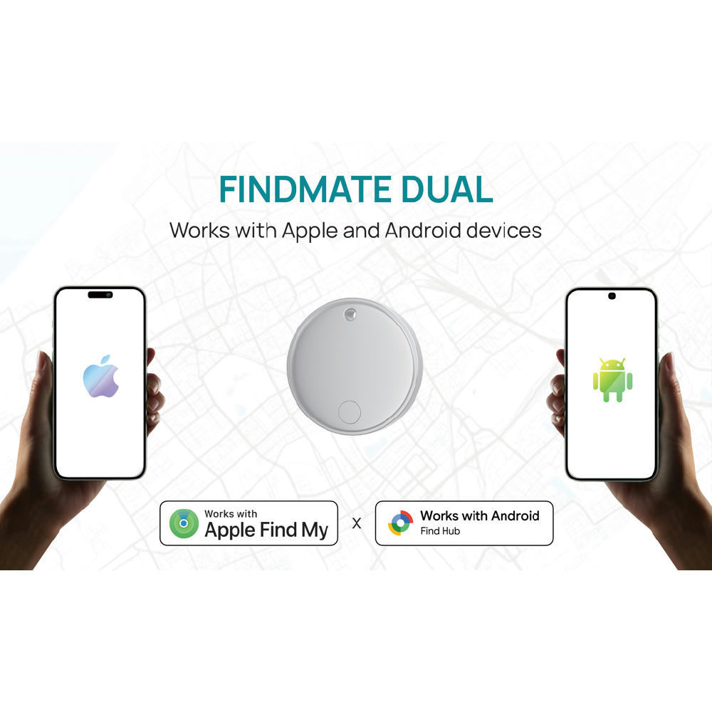 Findmate Dual IPX5 Artikel-Finder aus RCS recyceltem ABS Werbeartikel