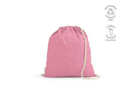 Lhotse Kordelzugbeutel aus recycelter Baumwolle (140 g/m²) bedrucken