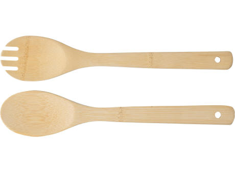 Salatbesteck Charlotte aus Bambus Werbeartikel