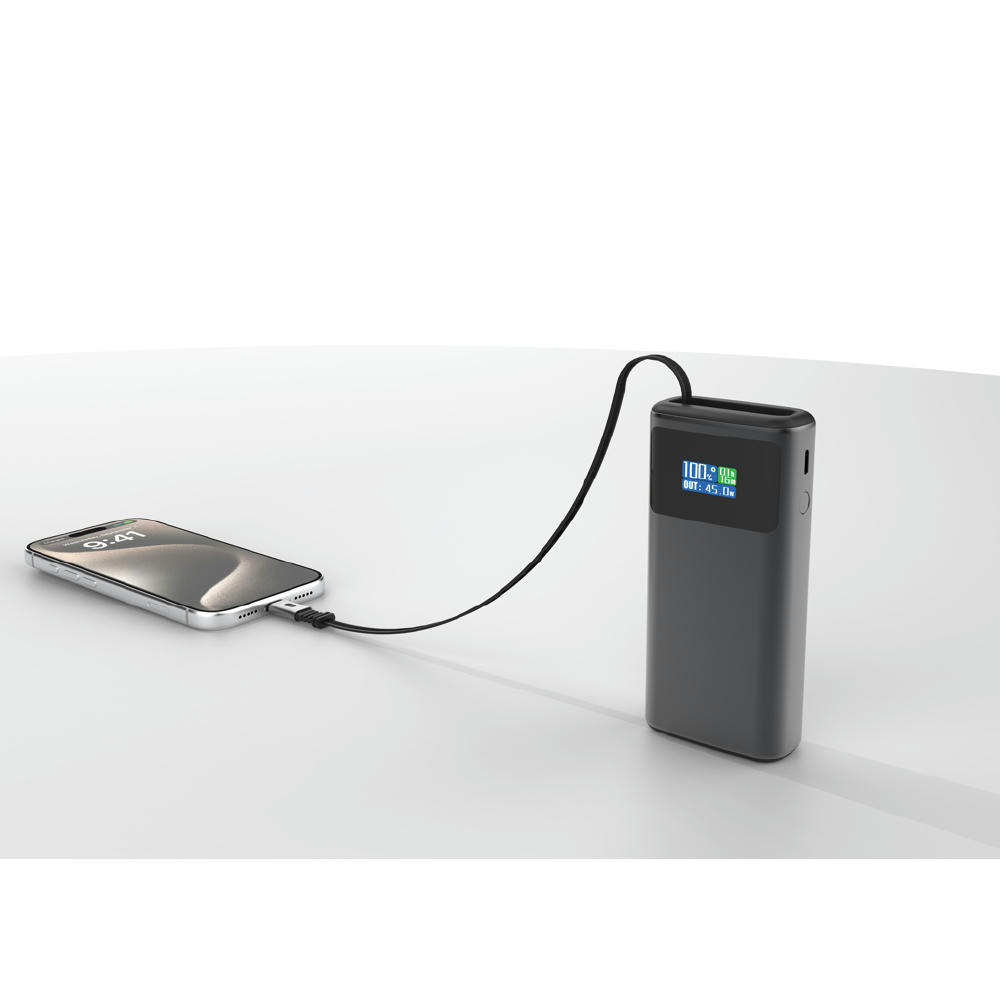 Quantum RCS Ultra-Fast 45W 10.000mAh Powerbank mit Display Werbeartikel