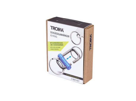TROIKA Schlüsselanhänger 2-WAY KEY bedrucken