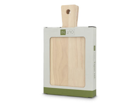 InSideOut 2er-Pack kleine Tapas-Tabletts aus Holz Werbeartikel