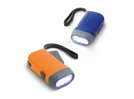 EDDIE. Dynamo Taschenlampe mit 3-LEDs Werbeartikel