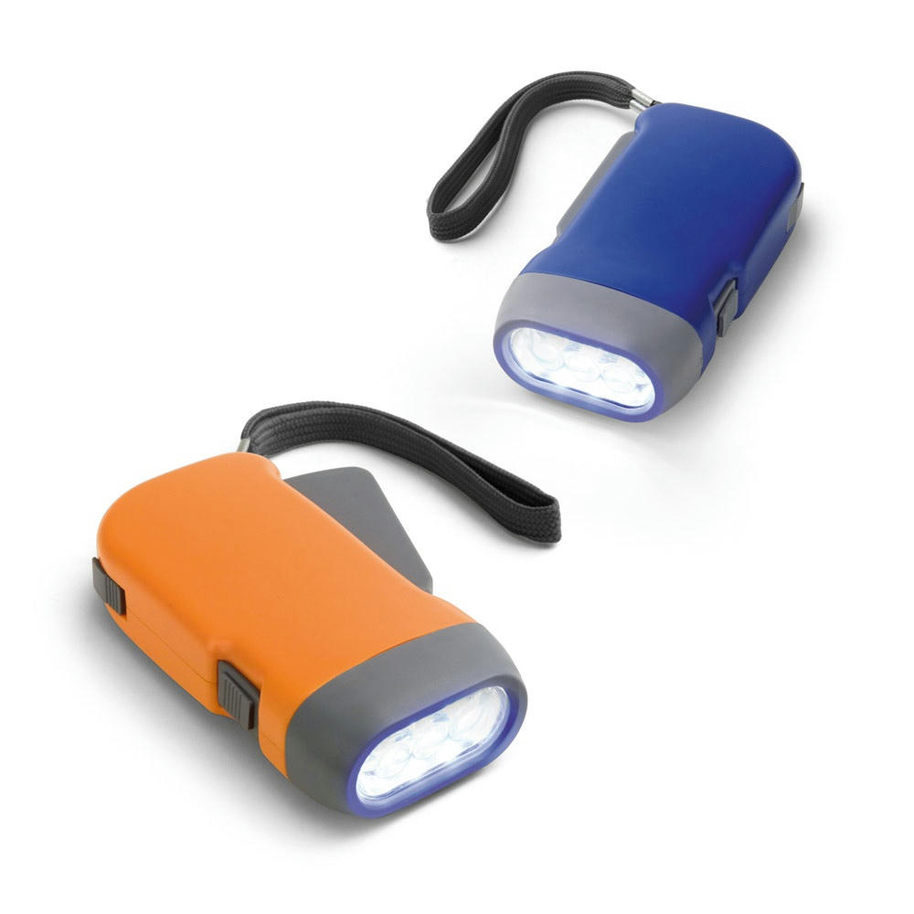 Product image EDDIE. Dynamo Taschenlampe mit 3-LEDs Werbeartikel