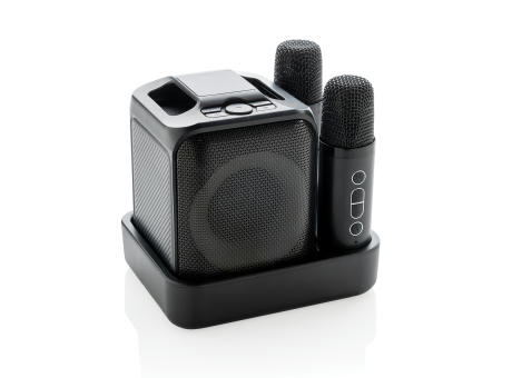 Singvibe Karaoke-Set mit Doppelmikrofon aus RCS rec. ABS Werbeartikel