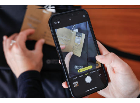 Swiss Peak Aware™ Edin 100% RPET 15,6" Laptop Rucksack bedrucken