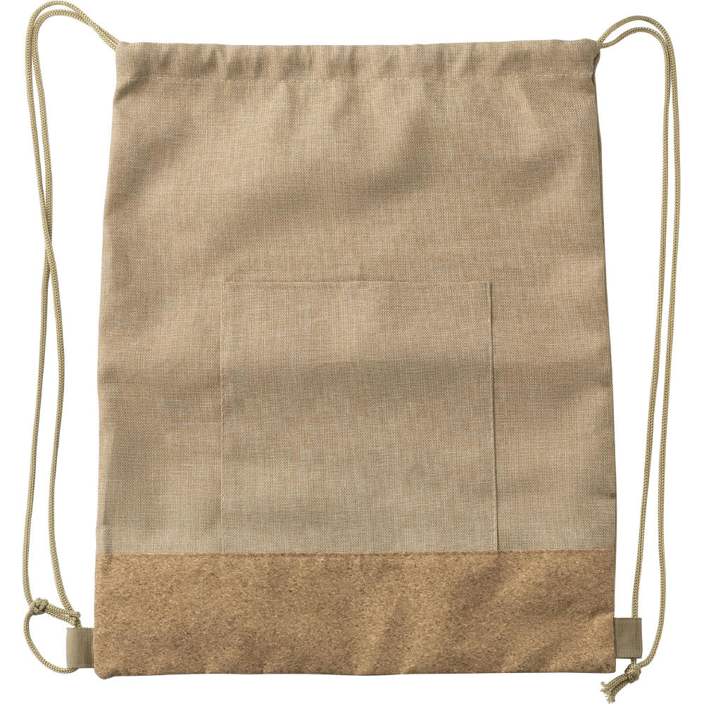Product image rPET-Polyester (600D) Kordelzugtasche Ansel Werbeartikel
