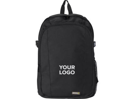 Rucksack aus 600D Polyester mit integriertem RFID Schutz Marley Werbeartikel