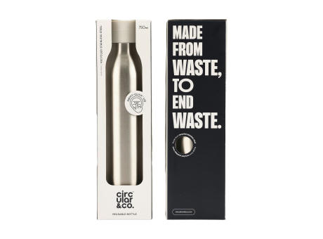 Circular&Co Recycled Stainless Steel Bottle 750 ml Werbeartikel