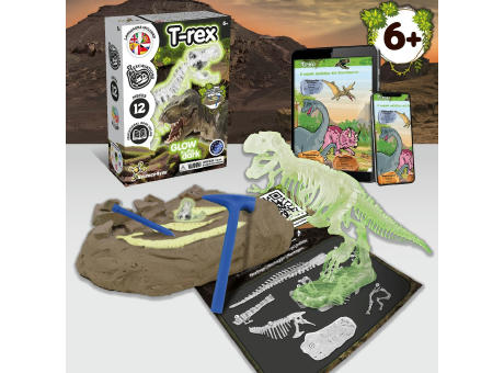 Fossil Excavation Kit III. Lernspiel lieferung inklusive einer kraftpapiertasche (115 g/m²) Werbeartikel
