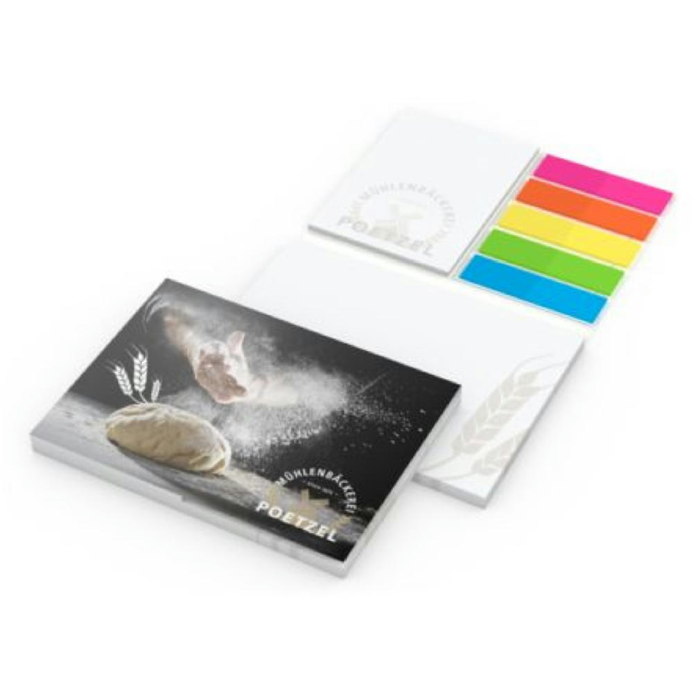 Haftnotiz-Set Oslo Softcover Individuell Bestseller, 50/25 Blatt Werbeartikel