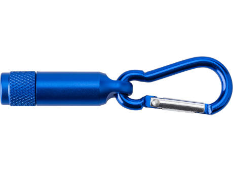 Product image Mini-Taschenlampe aus Aluminium mit Karabiner Tracy Werbeartikel