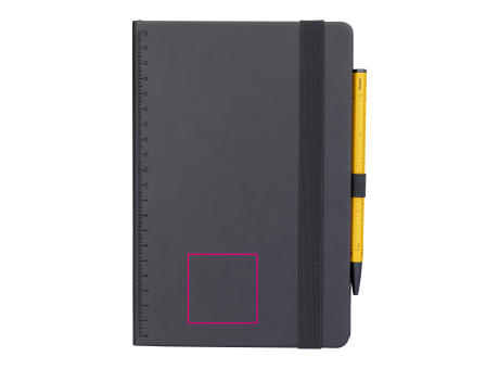 TROIKA Notizblock BLACK SLIMPAD A5 Werbeartikel