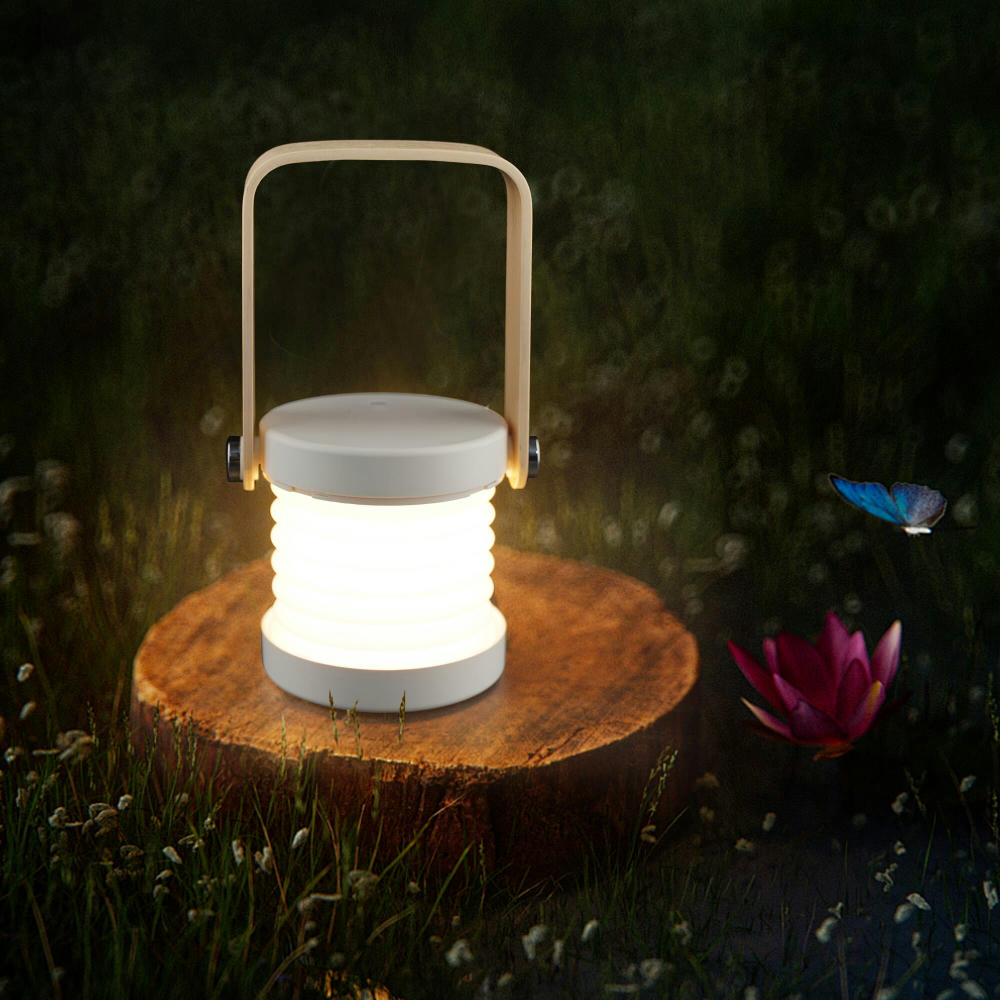 Coollux Multifunktions-LED-Lampe mit Bambusgriff Werbeartikel