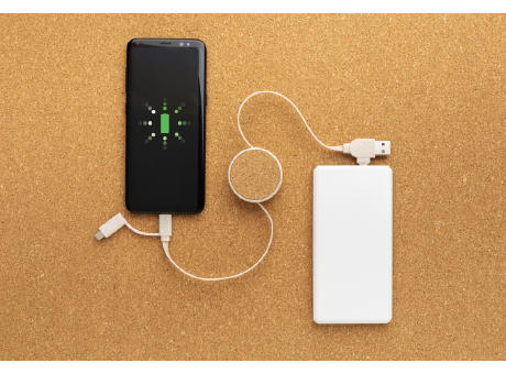 Kork und Weizen 6-in-1 Ladekabel bedrucken