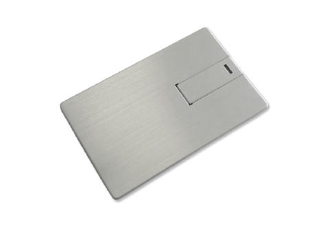 Product image USB-Stick Credit Card 5 Alu USB 2.0 COB 1 GB Silber bedrucken