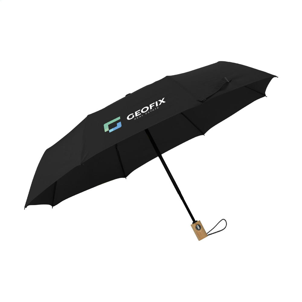 Michigan faltbarer RCS RPET-Regenschirm 21 inch Werbeartikel