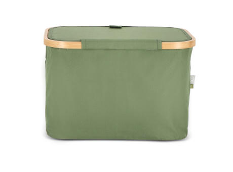 InSideOut faltbarer Korb mit Deckel Sogne 38 x 26 x 25cm rPET Werbeartikel