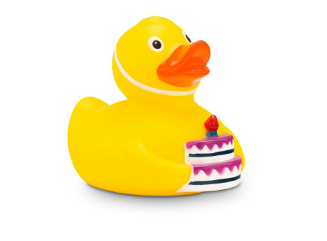 Werbeente Tobi Tortenquak Werbeartikel