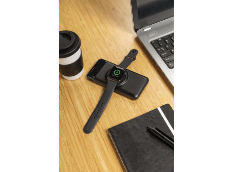 10.000 mAh Wireless Powerbank mit Watch-Charger bedrucken