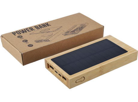 Bambus Solar-Powerbank Elz bedrucken