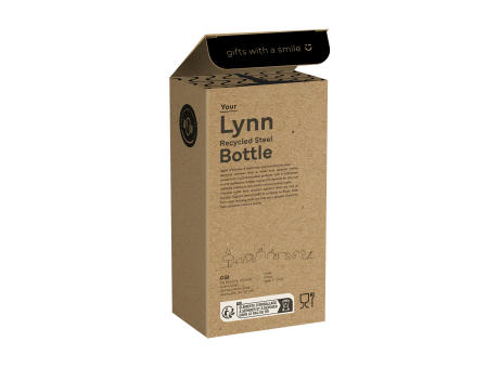 Lynn RCS Recycled Steel Bottle 500 ml Thermosflasche Werbeartikel